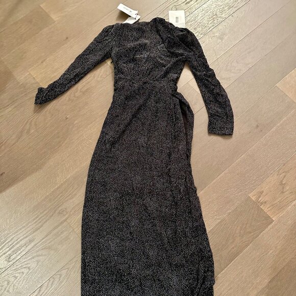 Ba&sh Charlie Stunning Special Occasion Black Tie Evening Gown Slit Sexy - Picture 7 of 8